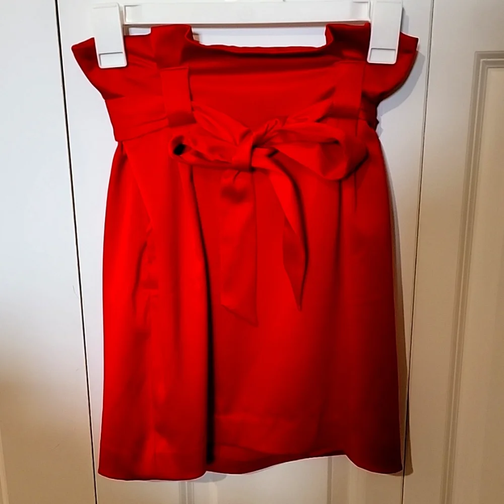 Satin Paperbag Skirt - Picture 1 of 2